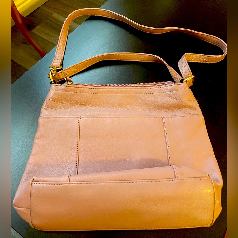 Pre-owned Vintage Tiganello Lavender Leather Handbag.